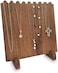 Mooca Wooden Plank Necklace Jewelry Display Stand for 8 Necklaces, Holder, Wood Stand, Storage Brown Color