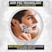 HONEYBULL Shower Mirror Fogless for Shaving - with Suction, Razor HolderSwivel, Small Mirror, Accessories, Bathroom Holds Razors (White