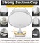 HONEYBULL Shower Mirror Fogless for Shaving - with Suction, Razor HolderSwivel, Small Mirror, Accessories, Bathroom Holds Razors (White