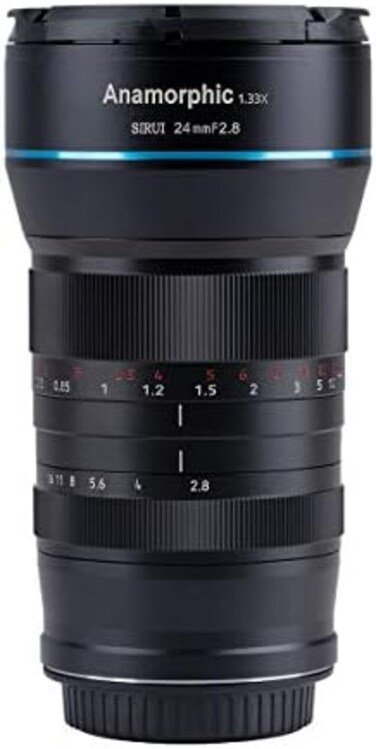 SIRUI 24mm F2.8 Anamorphic Cinema Lens 1.33x APS-C (E Mount