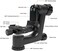 رأس حامل ثلاثي القوائم SIRUI PH-10 Gimbal خفيف الوزن واحترافي مصنوع من ألياف الكربون، رأس Gimbal بانورامي بزاوية 360 درجة مع لوحة تحرير سريع قياسية Arca-Swiss مقاس 1/4 بوصة لكاميرات DSLR، أقصى حمولة ت
