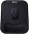 Gimars Large Smooth Superfine Fibre Memory Foam Ergonomic Mouse Pad Wrist Rest Support - Mousepad with Nonslip Base for Laptop, Computer, GamingOffice - Comfortable for Easy TypingPain Relief