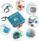 Bebe Mondo Sea Animal Non-Toxic Fabric Cloth Book with Tails (Fishy TailsShark Tails, Soft Activity, Crinkle Books and Toys for Early Education for Babies, Infants, Toddlers and Kids with Teether