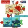 Bebe Mondo Sea Animal Non-Toxic Fabric Cloth Book with Tails (Fishy TailsShark Tails, Soft Activity, Crinkle Books and Toys for Early Education for Babies, Infants, Toddlers and Kids with Teether