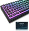 Womier Pudding Keycaps, PBT Keycaps 165 Keys Set, Custom Keycap Set, Shine Through OEM Profile, Universal Compatibility for 100%, 75%, 65%, 60% Mechanical Keyboards - Black