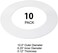 HARRRRD 10 Pack Extra Wide White Goof Trim Ring for 8 and 10 Inch, 10 Inch Outer Diameter, 6.25 Inch Inner Diameter, Recessed Can Down LED Light Lighting