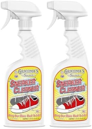 Grandma's Secret Format: Kitchen Grandma's Secret Sneaker Cleaner for Rubber, Canvas, Leather - Stain Remover Spray Removes Dirt, Grime, Grass - Shoes Cleaner for Outdoor Slippers, Moccasins - 16