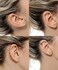 Tornito 4-10 Pairs Stainless Steel Ear Cuff Helix Cartilage Clip On Wrap Earrings Fake Nose Ring Non-Piercing Adjustable
