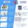 Will Well 6 Pcs Extra Thick ID Card Badge Holder, Vertical Clear PVC Card Holder with Waterproof Resealable Zip Type