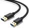 Jelly Tang USB 3.0 A to A Male Cable 3Ft,USB to USB Cable USB Male to Male Cable Double End USB Cord with Gold-Plated Connector for Hard Drive Enclosures, DVD Player, Laptop Cooler (3Ft/1M