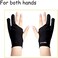 WooKoudai Digital Drawing Glove 2 Pack,Artist Glove for Drawing Tablet,ipad,Sketching,Art Glove with Two Finger for Right Hand and Left Hand （Smudge Guard,Small,2.95 x8.18inch