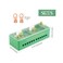 WMYCONGCONG WGCD 660V 30A Single Phase 2 Inlet 12 Outlet Meter Box Junction Power Distribution Terminal Block (2 Inlet 12 Outlet