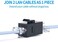 VANDESAIL RJ45 Coupler, Ethernet Coupler, RJ45 Keystone Jack Cat6 Coupler Female to Female (20Pack, CAT 6 Ethernet Coupler Extender
