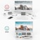 Klearlook Maximized Clarity! Foldable Monitor Stand with Adjustable for Tablet Printer Laptop PC with Storage Drawer