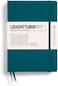 دفتر ملاحظات Leuchtturm1917 متوسط ​​الحجم A5، غلاف مقوى، 251 صفحة مرقمة (أخضر المحيط الهادئ، مسطر)