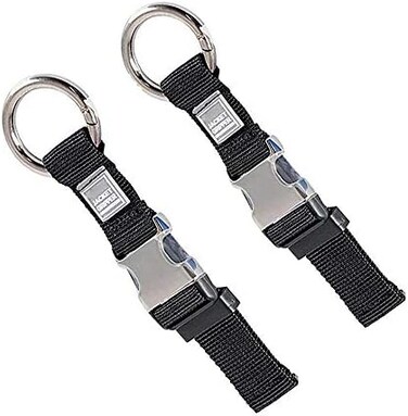 RF REENFAYA 2PCS Add a Bag Luggage Strap Jacket Gripper, Heavy Duty Luggage Straps Carry-on Baggage Suitcase Straps Belts Travel Accessories,Carry Your Extra Bags(Black