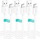 SIOCEN 3 Pack 10FT Micro USB Power Extension Cable Cord Compatible for Wyze Cam,WyzeCam Pan,YI Cam,YI Dome Home Camera,Kasa Cam,Oculus Go,Furbo Dog,Nest Cam,Blink,Security Cameras,USB Charging Wire