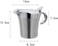 URONN Double Insulated Gravy Boat Stainless Steel Sauce Jug with Hinged Lid