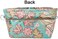 Vercord Purse Organizer Insert Bag Tote Handbags Pocketbook Inserts Organizers Zipper 11 Pockets Peacock Flower Small