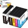 خراطيش حبر صبغي متوافقة مع طابعات Miss Deer PGI-2200XL، تعمل مع طابعات Maxify MB5320 وMB5120 وMB5020 وiB4120 وiB4020 (عبوة من 5 خراطيش: 2 أسود صبغي، 1 سماوي، 1 أرجواني، 1 أصفر)