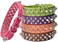 Aolove Mushrooms Spiked Rivet Studded Adjustable Microfiber Leather Pet Collars for Cats Puppy Dogs (10.6"-13" Neck, Purple