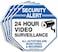 Faittoo (4 Pack"Security Alert - 24 Hour Video Surveillance, All Activities Monitored" Signs,10" x 10" .040 Aluminum Reflective Warning Sign for Home Business CCTV Security Camera, Indoor or Outdoor U