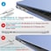 جراب IBENZER لجهاز MacBook Air مقاس 13 بوصة، إصدار 2020 و2019 و2018 الجديد A2179 A1932، جراب صلب مع غطاء لوحة مفاتيح لجهاز Apple Mac Air 13 Retina المزود ببصمة Touch ID، لون أزرق هادئ، MMA-T13SRL1
