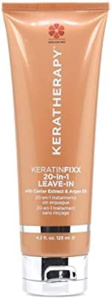 KERATHERAPY Keratin Infused KeratinFIXX 20-in-1 Leave-in, 4.2 fl. oz., 125 ml - Smoothing Leave in Conditioner Transforms Your Hair with 20 Benefits in 1 Easy Step - With Caviar Extract,Argan Oil