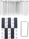 Wukong Magnetic Name Tags Kit, Magnetic Badge Holders w/ 3 Strong Neodymium Magnets, 3M Adhesive Tape, Clear Acrylic Mini Sign Display Holder and Printable Name Label, Business Name Tag/ID Badge Set o