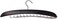 SunTrade Wooden Tie Hanger,24 Tie Organizer Rack Hanger Holder Hook (Black, 24 Hooks