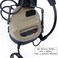 ATAIRSOFT Tactical Headset Wargame Hunting Headphone Without Noise Cancellation Function (Tan