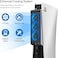 JUSPRO Cooling Fan for PS5 Accessories, Upgraded Quiet Cooler Fan with LED Light for PlayStation 5 Console/PlayStation 5 Digital EditionUltra HD Game Console