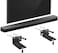 حامل جداري من دينغوسن لمكبرات الصوت Bose Soundbar 500 و Soundbar 700، لون أسود
