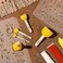 NAKLEO 5 PCs Foam Stencil Stippling Brush // Sponge Stippler // Wooden Handle // Paint // Craft // Stenciling