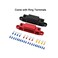 Mofeez Mofeez Bus Bar -3x1/4&acirc;&acirc;&sbquo;&not; Post,10x8 Screw Terminal Power Distribution Block with Ring Terminals(Pair - RedBlack
