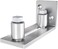 JUBEST Scratch Resistant Stainless Steel Flush Mount Stay Roller Wall Mount Floor Guide for Door Thick Up to 2 1/8 inches