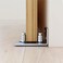JUBEST Scratch Resistant Stainless Steel Flush Mount Stay Roller Wall Mount Floor Guide for Door Thick Up to 2 1/8 inches