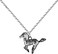 BANCHELLE Horse Pendant Horse Necklaces with Pouch Silver