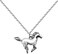 BANCHELLE Horse Pendant Horse Necklaces with Pouch Silver