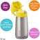 b.box 12 oz Insulated Drink BottleKeeps Drinks Cold up to 8 Hours, Warm up to 6 HoursDouble Wall Stainless Steel (Lemon Sherbet, 12 oz
