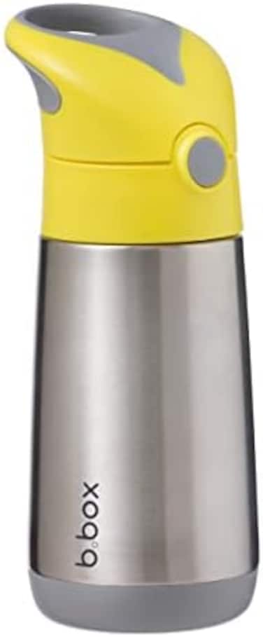 b.box 12 oz Insulated Drink BottleKeeps Drinks Cold up to 8 Hours, Warm up to 6 HoursDouble Wall Stainless Steel (Lemon Sherbet, 12 oz