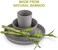 WEESPROUT Bamboo Toddler Plates - 4 pc Set (8" x 8" x 1"- Best Eco-Friendly Dinnerware Plate Pack for Children, Big Kids and Baby - Dishwasher Safe - Natural, BPA Free, Non-Toxic