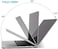 جراب IBENZER متوافق مع أجهزة MacBook Air مقاس 13 بوصة موديلات 2020 و2021 و2022 (M1 A2337 A2179 A1932)، جراب صلب، غطاء لوحة مفاتيح، واقي شاشة لجهاز Mac Air 13 المزود ببصمة Touch ID، شفاف تمامًا، AT13CY