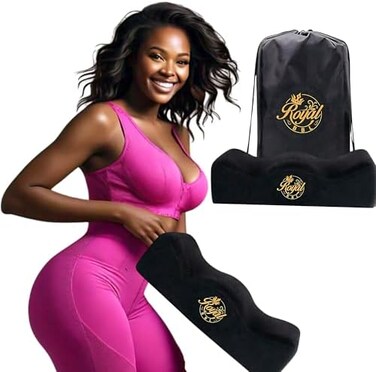 royal bbl Royal Comfort BBL Booty Pillow After Surgery - Brazilian Butt Lift Recovery Support CushionUltra Comfortable with 3 Layers for Maximum Support Post-Surgery Sitting &ndash; Best Pillow Dr. Approved