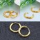Gabry&amp;jwl 316L Surgical Stainless Steel Huggie Hoop Earrings 6mm 8mm 10mm 11mm 12mm 14mm Hypoallergenic Earrings Hoop Cartilage Helix Lobes Hinged Sleeper Earrings For Men Women Girls