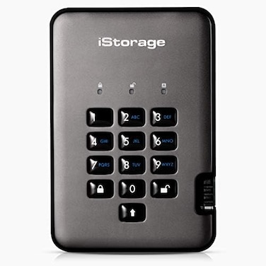 iStorage diskAshur PRO2 SSD 1 TB Secure Solid State Drive FIPS Level 3 Password Protected Dust/Water-resistant. IS-DAP2-256-SSD-1000-C-X