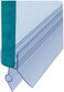 Cozylkx Frameless Shower Door Bottom Seal with Drip Rail for 3/8"(10mmGlass, Length 27.5"/0.7m, Glass Door Sweep Stop Shower Leaking