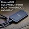 SanDisk Professional SanDisk SDPS31H-002T-GBCND Professional 2TB PRO-G40 SSD up to 2700MB/s, External Solid State Drive, Thunderbolt 3 (40Gbps, USB-C (10GbpsUltra-rugged IP68 dust/water resistance