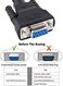 DTECH DB9 RS232 Serial Cable Female to Female Null Modem Cord Cross TX/RX line for Data Communication (5 Feet Black