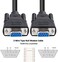 DTECH DB9 RS232 Serial Cable Female to Female Null Modem Cord Cross TX/RX line for Data Communication (5 Feet Black